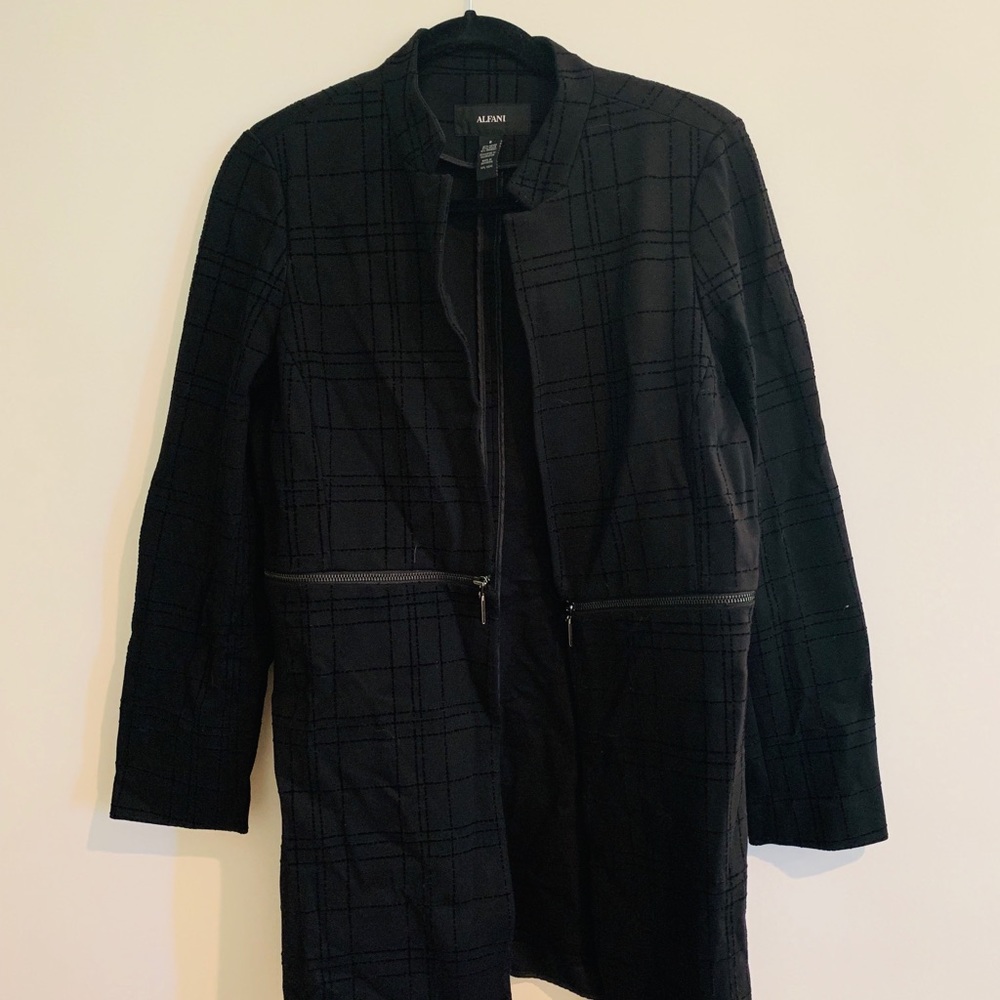 Long Black Alfani Coat